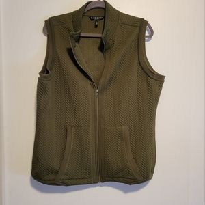 Baccini. Green Quilt Vest